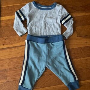 Baby boy track suit: onesie and pants
